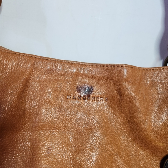 Wanderers Travel Co Tan Leather Hand Shoulder Bag - Picture 4 of 9